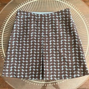 Boden inverted pleat dot a-line skirt size 16L UK 12 L US